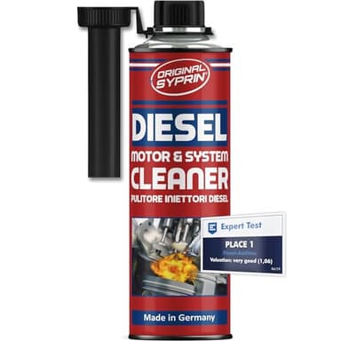 SYPRIN Pulitore Iniettori Diesel, ottimizza e pulisce iniettori, ugelli di iniezione, filtri antiparticolato Diesel, Dpf - additivo 1x500ml