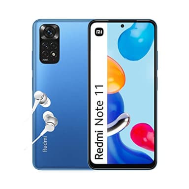 Xiaomi Redmi Note 11 - Smartphone 4+64GB, Display AMOLED FHD+ 6.43” 90Hz, Snapdragon 680, quadrupla fotocamera 50MP, 5000mAh, Twilight Blue (IT Version + 2 anni garanzia) Alexa mani libere