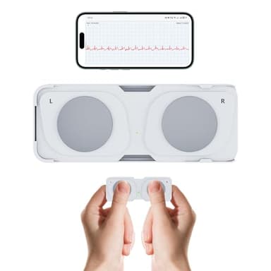 Monitor ECG mobile, dispositivo ECG personale, rileva fibrillazione atriale, bradicardia o tachicardia in 30 secondi, cardiofrequenzimetro, app per iOS/Android