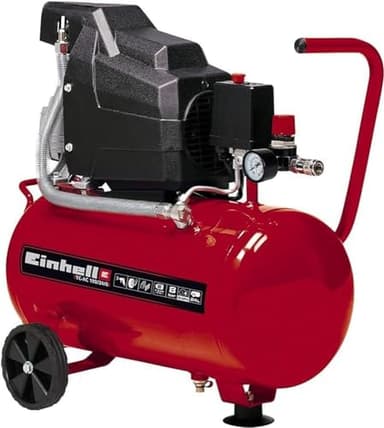 Einhell Compressore d'aria TC-AC 190/24/8, serbatoio d'aria 24 l, arrossante