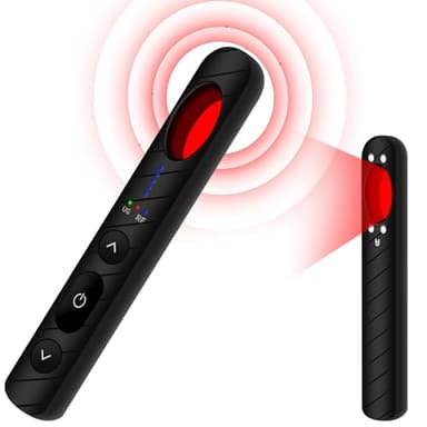 Baobylon Rilevatore Microspie, Rilevatore di Cimici e microspie, Rilevatore di Segnale Anti-spia Rilevatore Telecamere Nascoste Rilevatore di Cimici RF Senza Fil Rilevatore di GPS per Hotel Ufficio