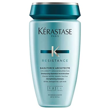 Kérastase, Résistance Force Architecte, Shampoo Riparatore Bain, Per Capelli Danneggiati, Bain Force Architecte, 250 ml