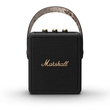 Marshall Stockwell II Bluetooth Altoparlante Portatile, Senza fili Casse, Impermeabilità IPX4, 20 ore riproduzione Nero e ottone