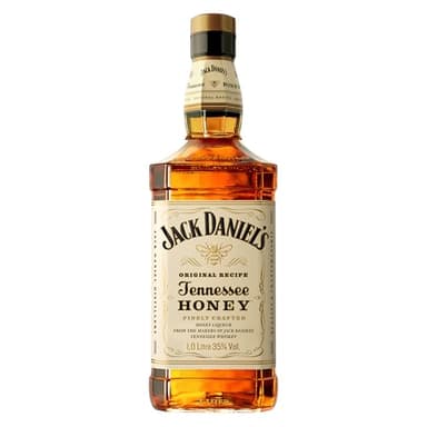 Jack Daniel's Tennessee Honey – Whiskey al Miele, Liquore Originale Americano, Gusto Morbido e Aromatico, Aroma con Note di Caramello e Vaniglia, 35% Vol., Bottiglia in Vetro da 100 cl