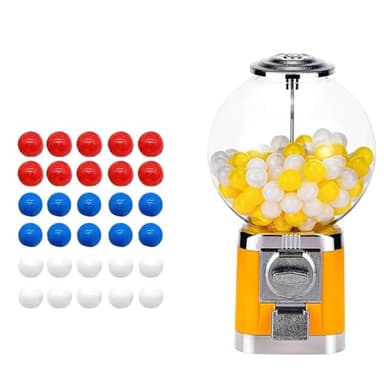 PxkVrin Distributore Automatico di Capsule, Distributore di Capsule di caffè, Distributore Automatico di Capsule A Gettoni, per Gomme per Uso Commerciale. Yellow