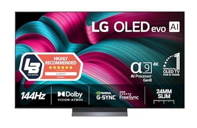 LG OLED65C51LA - TV 65 Pollici, Smart TV, DVB-T2, 4K, OLED, Classe energetica F