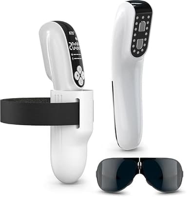 KTS Aggiornamento, dispositivo terapeutico laser a freddo, 2 in 1, terapia della luce a infrarossi per sollievo dal dolore, cura delle articolazioni e dei muscoli (4 x 808 nm + 12 x 650 nm) (bianco)