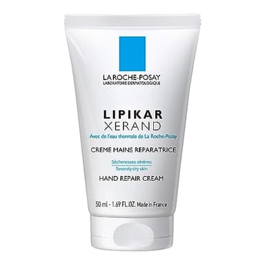 La Roche-Posay Lipikar Xerand, Crema Riparatrice per le Mani, Pelle Idratata e Protetta da Stress e Aggressioni Esterne, Con Glicerina e Burro di Karité, 50 ml