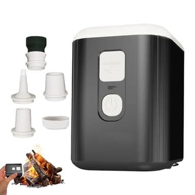 Pompa ad aria elettrica portatile (4,5 kPa) – Gonfiatore Ditale Gonfiatore Mini Ricaricabile con Lampada LED | Batteria 1600 mAh, 180 l/min, 5 ugelli | Materassi Gonfiabili Boe Piscina Letti D'aria