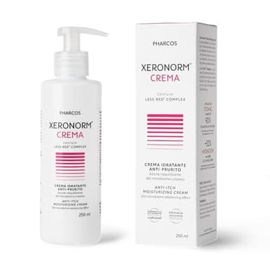 PHARCOS® Xeronorm Crema Antiprurito 250 ml - Crema idratante anti-prurito con azione riequilibrante del microbioma cutaneo