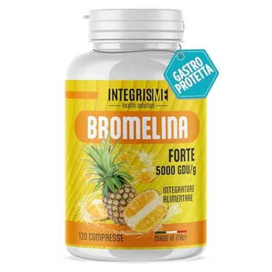 Bromelina Purissima Extra Forte 5000 GDU/g Gastroprotetta, 120 compresse - INTEGRISME