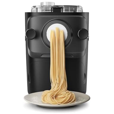 Philips Serie 7000 Macchina per la Pasta - Tecnologia ProExtrude, Pesatura Automatica, 8 Trafile, Impasto Perfetto, Facile da Pulire, Fino a 8 Porzioni, Nero (HR2665/93)
