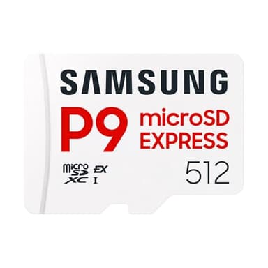 Samsung Memorie P9 Express Scheda MicroSD, Compatibile con Nintendo Switch 2 da 512 GB, UHS-I U3, Fino a 800 MB/s