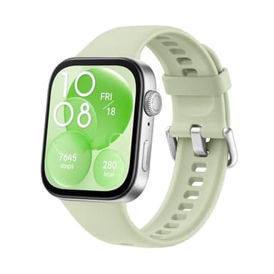 HUAWEI WATCH FIT 3, Display AMOLED da 1.82", Design ultra-sottile, Monitoraggio completo del fitness, Monitoraggio salute 24h, Compatibilità con iOS e Android, Chiamate Bluetooth, Verde