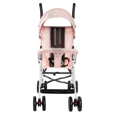 Passeggino leggero e compatto, da 0 mesi a 4 anni, portata massima di 25 kg, passeggino pieghevole, schienale inclinabile, pieghevole in 1 gradino, canopy-D rosa