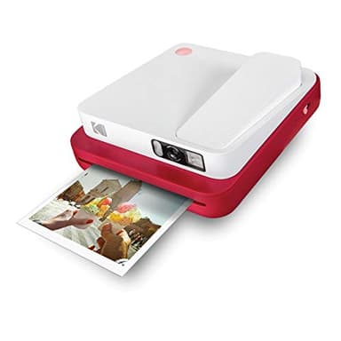 KODAK Smile Classic Camera Istantanea Digitale, Foto 16MP, Bluetooth, 35 Stampe/Carica, con Confezione Carta 3.5x4.25 inch, ZINK e Cornici Adesive, Rosso