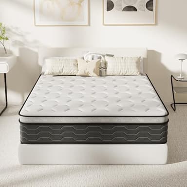 DEWINNER Materasso Matrimoniale 160x190 | Altezza 30cm | Materasso Matrimoniale Molle Insacchettate | Confortevole e Traspirante | Durezza Media | Materasso 160 x 190 Con Certificazione OEKO-TEX