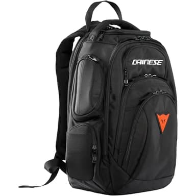 DAINESE - Zaino D-Gambit 2 Backpack, Ergonomico e Versatile, con Scomparto Laptop e Tasca Imbottita per iPad e Tablet, Spallacci Regolabili, Urban e Moto, 33.5 L, Nero