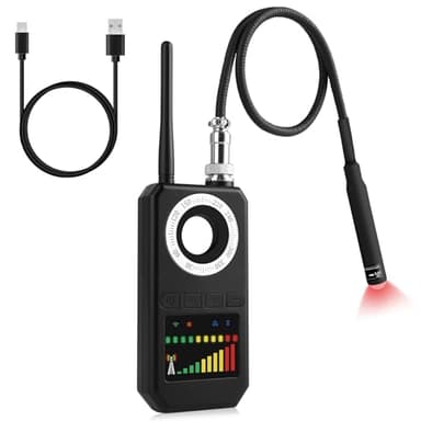 Diseleri Rilevatore Microspie Senza Fili 6 in 1 - Detecțeur Telecamere Nascoste, GPS, RF e GSM, Rivelatore di Dispositivi di Ascolto, Rilevatore di insetti per Hotel, Ufficio, Casa