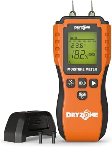 Dryzone Rilevatore di Umidità – Misuratore Digitale per Legno, Muri, Muratura e Materiali da Costruzione