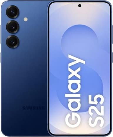 Samsung Galaxy S25 Smartphone AI, Display 6.2'' FHD+ Dynamic AMOLED 2X, Fotocamera 50MP, RAM 12GB, 128GB, 4.000 mAh, Navy (Galaxy S25 15.8 Cm [6.2] - Dual Sim Android 15 5G Usb - Type-C 12 Gb 128 Gb