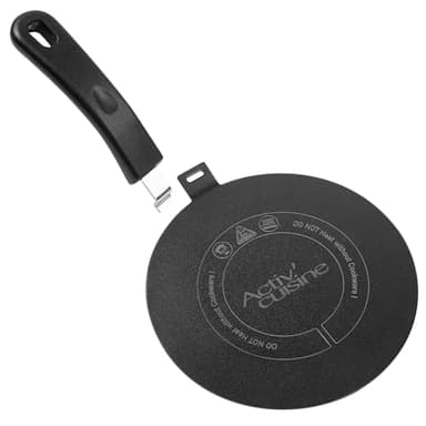 Activ Cuisine Induzione Adattatore Piatto 24 cm Adattatore per Piano Cottura a Induzione con Manico Rimovibile Moka Adattatore per Piano Cottura a Induzione in Acciaio Inox per l'uso di Stoviglie su