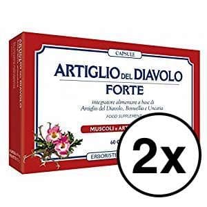 Erboristeria Magentina Artiglio del Diavolo Forte - 60 Capsule con boswellia e uncaria, 2 Confezioni