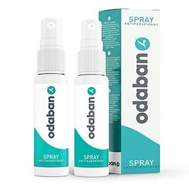 odaban Spray Antitraspirante 2 x 30 ml | Deodorante Antisudore contro la Sudorazione Eccessiva | Riduce l'Odore delle Ascelle | Delicato sulla Pelle, Lunga Durata, Uomo & Donna | Senza Profumo
