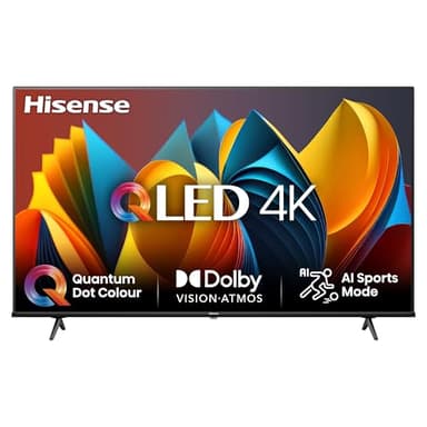 Hisense TV 65" QLED 4K 65E77NQ, Smart TV VIDAA U7, Dolby Vision, HDR 10+, Game Mode Plus, Dolby Atmos, Alexa Built-in, VIDAA Voice, Tuner DVB-T2/S2 HEVC 10, lativù 4K