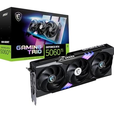 msi GeForce RTX 5060 Ti 8G GAMING TRIO OC – Scheda Video, 8GB GDDR7 28Gbps/128-bit, PCIe 5.0, raffreddamento TRI FROZR 4 con 3 × STORMFORCE FAN, RGB, HDMI 2.1b e DisplayPort 2.1b