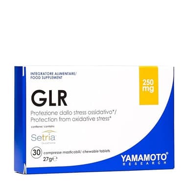 YAMAMOTO Research, GLR Setria Sublinguale 30 Compresse con L-Glutatione, Vitamina C e Selenio, Vegano, Senza Glutine e Senza Lattosio