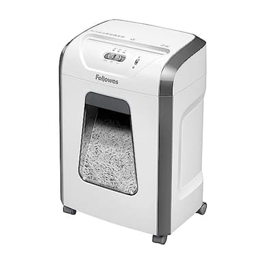 Fellowes Distruggi documenti a frammento FS-12C, 12 fogli, per casa e piccolo ufficio, uso personale, cestino da 19 litri, distruggidocumenti con blocco di sicurezza, bianco [ESCLUSIVA AMAZON]