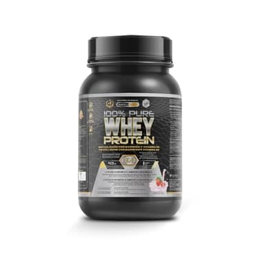 Healthy Fusion Whey Protein | Proteina Whey pura con Collagene e Magnesio | Migliora i tuoi allenamenti | Protegge e aumenta la massa muscolare | 1000g di proteina (Fragola)