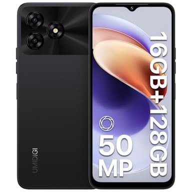 UMIDIGI Smartphone 16GB +128GB/1TB, 50MP Camere Telefono Cellulare, 5000mAh, 6,6" HD+Schermo Cellulari, Octa-Core Dual SIM Telefoni/Impronta | Viso | OTG | GPS