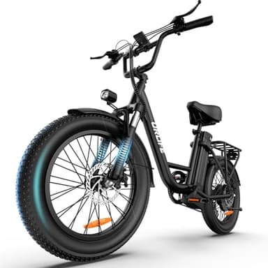 URLIFE Bicicletta Elettrica 20 * 3" Fat Tire Per Adulti, 7 Velocità Bici Elettrica da 48V 13Ah Batteria Rimovibile, Autonomia bis zu 100km E-bike Per Pendolari Urbani con Display LCD Colorato