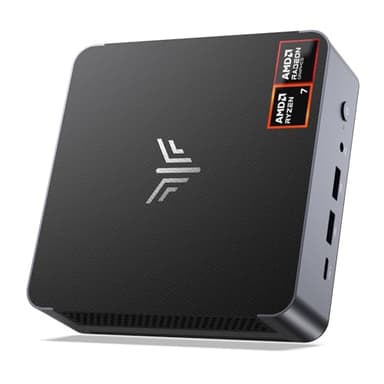 NiPoGi AM21 Mini PC АMD Ryzen 7 8745HS W11 Pro (8C/16T,fino a 4,9 GHz),16GB DDR5 5600MHz 512GB M.2 NVME SSD, Mini Computer con АMD Radeon 780M supporto 4K Display Quad-Schermo per Ufficio/Casa/Gaming