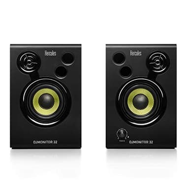 Hercules DJMonitor 32 – Monitor DJ attivi a 2 vie compatti con altoparlanti da 3,5" per studio e DJ