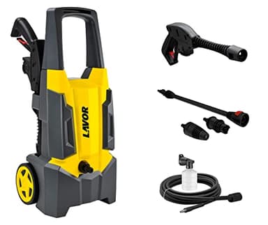 Lavor Idropulitrice Ad Acqua Fredda Dive Plus 130 Pressione Massima 130 Bar, Portata Massima 390 Litri Ora, Motore 1800 Watt, Giallo