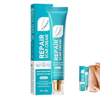 Crema per la rimozione delle cicatrici in gel per cicatrici, crema per la riparazione avanzata delle cicatrici, migliora le cicatrici per smagliature, interventi chirurgici e ustioni. (1Pezzo)