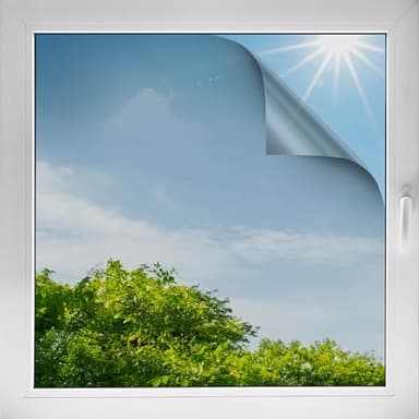 d-c-fix Pellicola solare autoadesiva (92x200cm) – Pellicola per finestre protezione solare & isolamento termico – Pellicola anti-UV, oscurante & riflettente per finestre interne