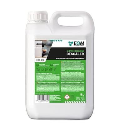 EQM Decalcificante per Macchine da Caffè 5L - 100% Origine Naturale - Compatibile con Tutte le Macchine da Caffè