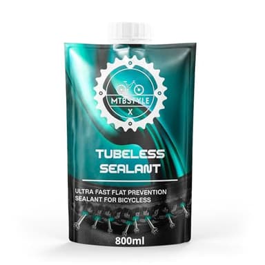 XMTBSTYLE Lattice Tubeless 800 ml – Sigillante Antiforatura per MTB, Gravel ed E-Bike – Sigilla Fino a 6 mm – Senza Ammoniaca
