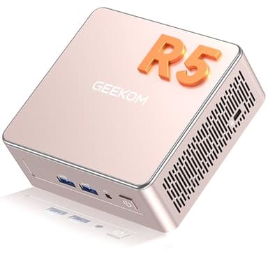 GEEKOM A5 [Il Mini PC Definitivo per Casa e Ufficio]con AMD Ryzen 5 7430U(fino a 4.3GHz)|16GB RAM DDR Espandibile(Non LPDDR)| 512GB SSD | Mini PC Windows 11| 8K | USB 3.2 | Slot SD