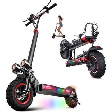 11" Monopattino Elettrico Adulto Scooter - 48V 18Ah 45-55KM di Autonomia monopattino elettrico adulti Off road monopattino elettrico Pieghevole e Smorzamento Della Molla Carico Massimo 150KG