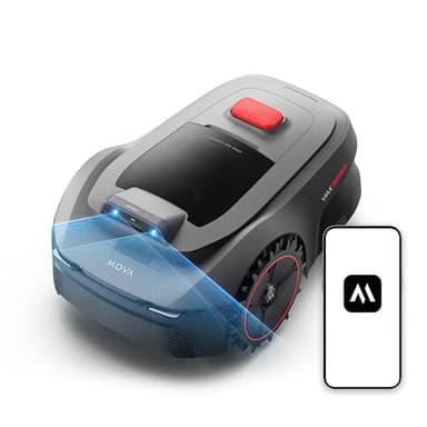MOVA ViAX 250 Robot Tagliaerba Senza Filo Perimetrale, Consigliato 250m², Mappatura con Assistenza IA, Percorso a U, Rilev Ostacoli Dual Vision, Taglio Bordi Ottimizzato, Terreni Complessi,Ctrl da App