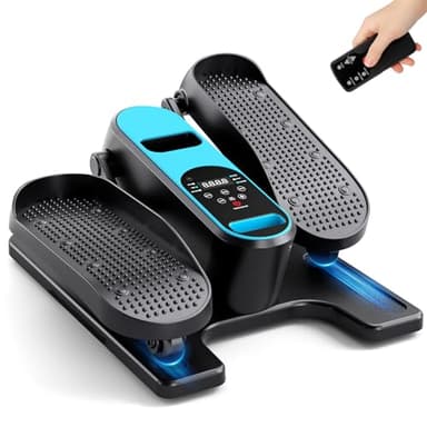 Dripex Ellittica Elettrica da Casa, Pedaliera Riabilitazione Silenziosa con 12 Livelli di Velocità e 6 Programmi Automatici, Pedaliera per Anziani e Adulti, Fitness in Casa (Blu avanzato)
