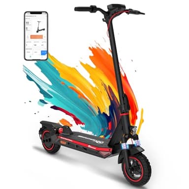 EVERCROSS Monopattino Elettrico Adulti 500W, Batteria 48V 624Wh, Autonomia fino a 60 km, Ruote Antiforatura 10”, Pieghevole, Doppio Freno, Display LED e App, Portata 150 kg