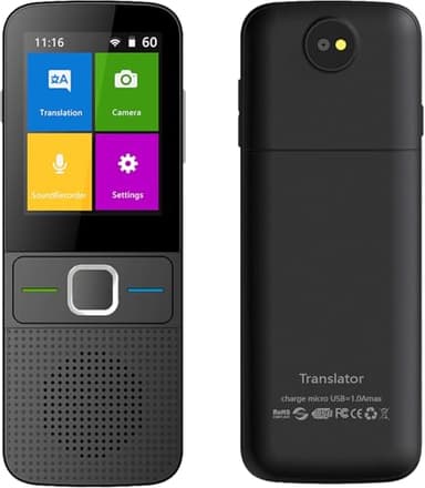 Traduttore Istantaneo Vocale, Traduttore Simultaneo Portatile Supporto 137 Lingue TraduttoreI Inglese Offline WiFi/Hotspot/Touch Screen