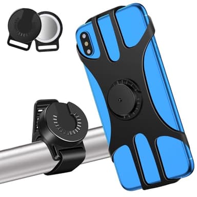 MOSUO Porta Cellulare Bici, Porta Telefono Bici for Airtag, Portacellulare Supporto Smartphone per Mtb Bicicletta Moto Manubrio, Compatibile con 4.5"-7.0" iphone Samsung Universale Smartphones