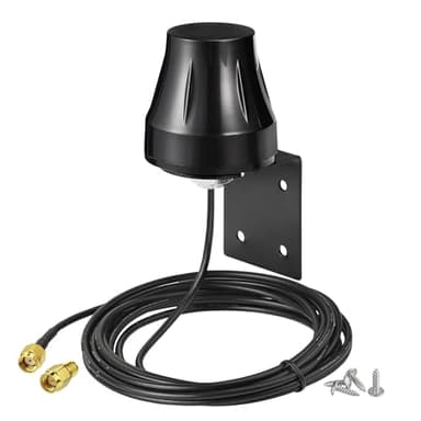 Bingfu Antenna WiFi Exterieur Bibanda 2,4 GHz 5,8 GHz 6dBi MIMO RP-SMA e SMA Omnidirezionale per Telecamera Wireless Esterno Router Amplificatore WiFi Videosorveglianza Scheda di Rete Monitor Energia​
